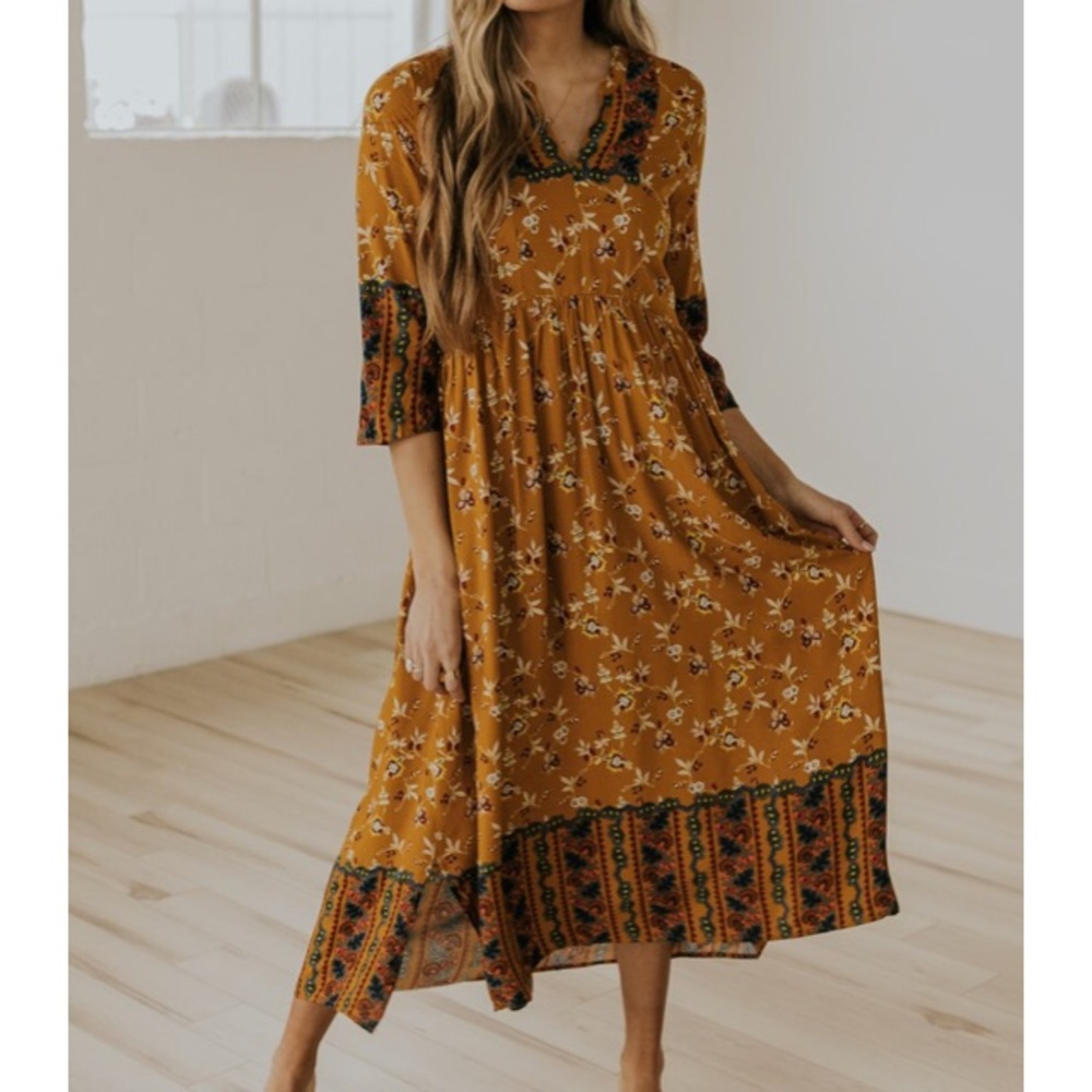 ISO Roolee Brooklyn Print Maxi Dress